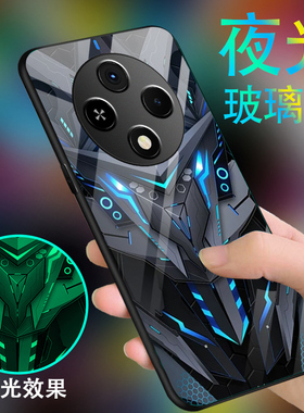 黑色战士适用oppoa3pro手机壳a2m男a11x新款A9炫酷a35夜光玻璃a7x全包A1PRO防摔a36高级a5硅胶a39潮a32套a83