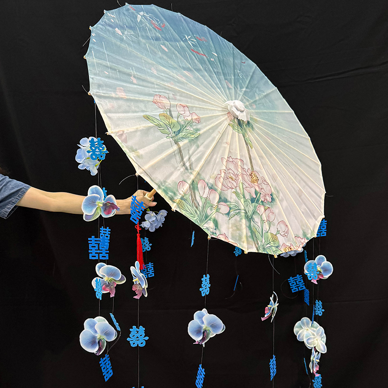 中式喜字婚伞油伞红伞婚拍照