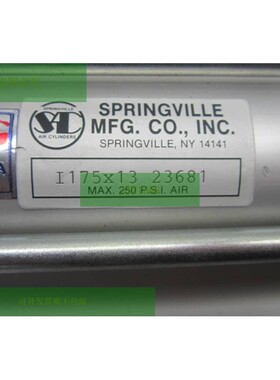 SPRINGVILLE MFG. CO I175X13 气动气缸 23681