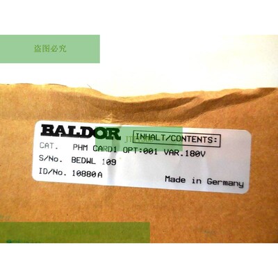 BALDOR 10880A-001 电脑板 PHM CARD1 10880A001