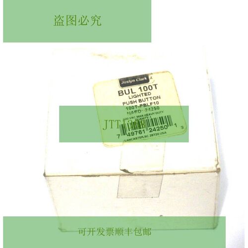 Nuovo JOSLYN CLARK 100T-PBLF10 Bottone da Premere 100TPBLF10