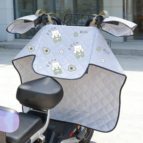 可折叠分体电动车挡风被