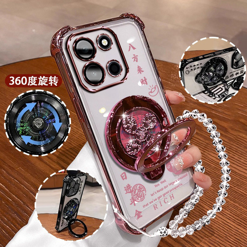 适用一加turbo6手机壳陀螺磁吸支架plu110电镀硅胶Oneplus超薄防摔turbo6保护套镜头膜全包女turbo6新款软壳6