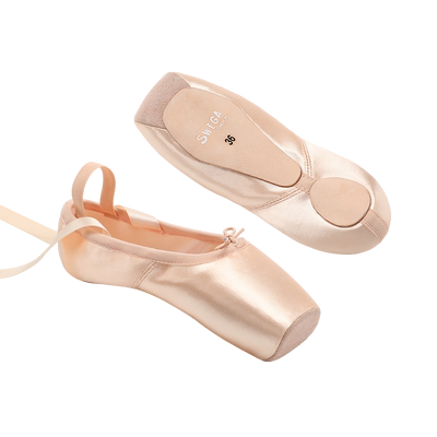 swiga皮头大头足尖鞋耐磨缎专业