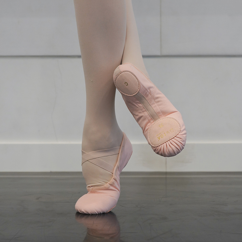 swiga隐形支撑帆布芭蕾练功鞋