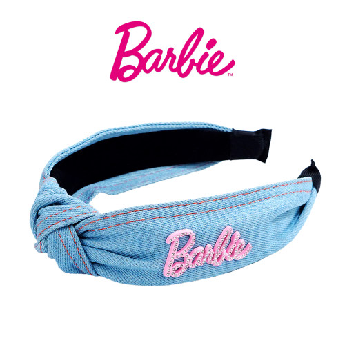 Barbie芭比正品发饰女牛仔发箍宽