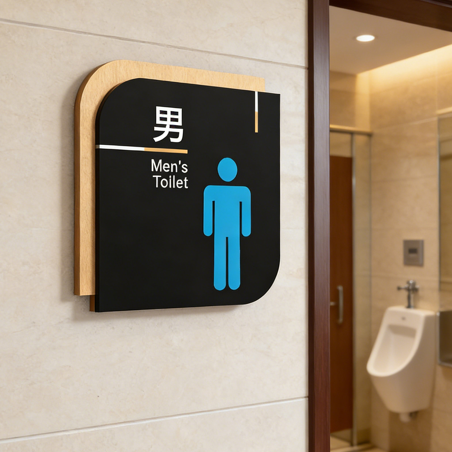 卫生间指示牌男女洗手间标识牌厕所门牌高档立体标志牌公共厕所贴酒店商场男厕女厕引导墙贴告示牌指示牌定制
