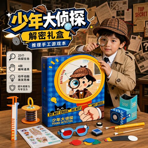 少年大侦探解密手工diy益智玩具