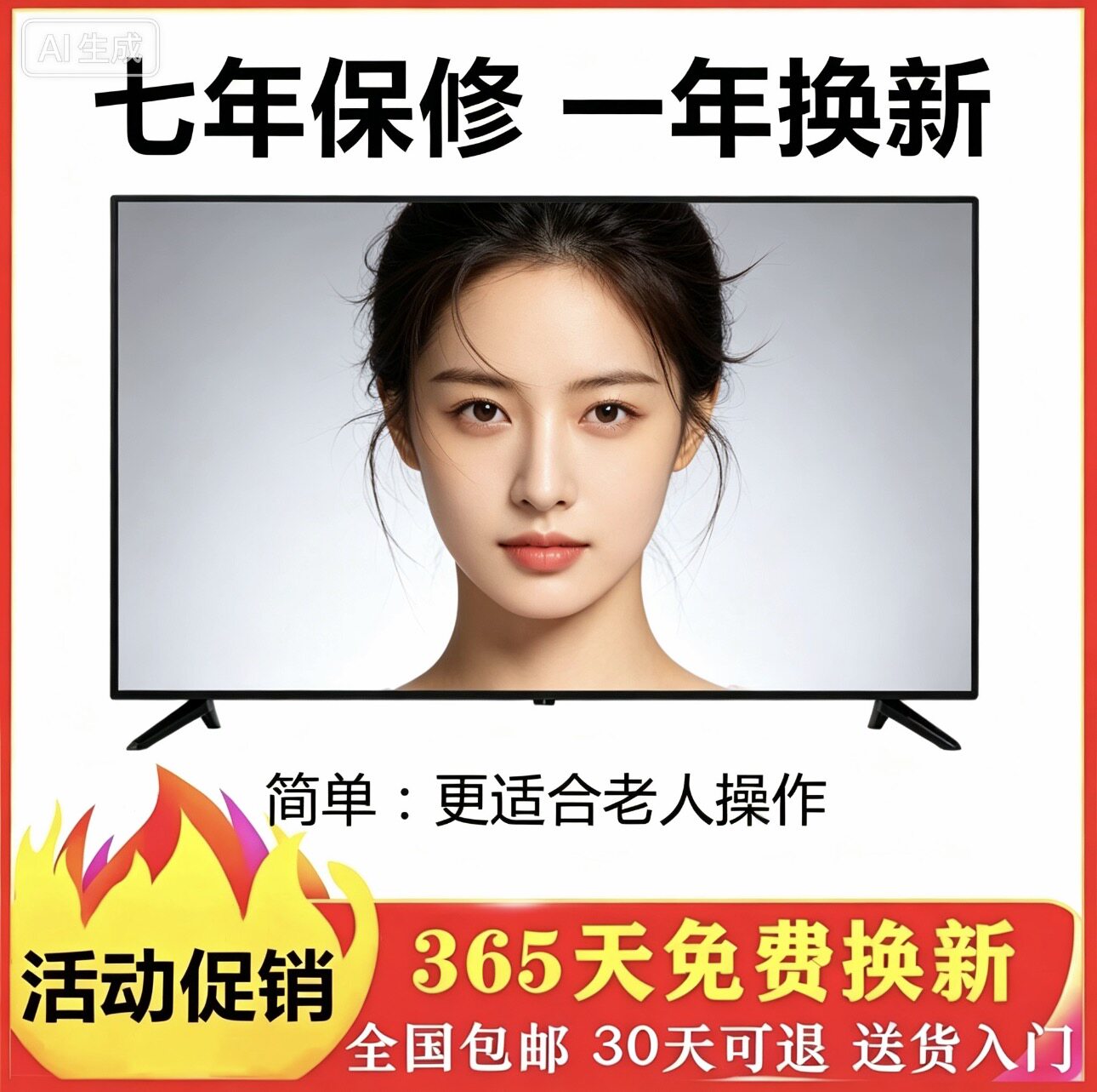 液晶电视机17 19 21 22 32寸24智能网络wifi高清老人家用小型26