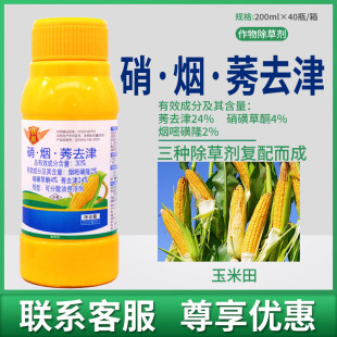荣威快固30%烟硝莠去津玉米地杂草苗后除草专用剂除草剂农药正品