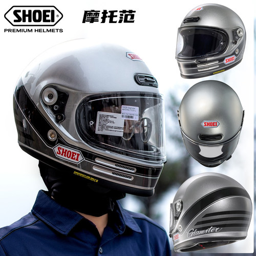 SHOEI Glamster复古男女摩托车全盔机车骑行头盔