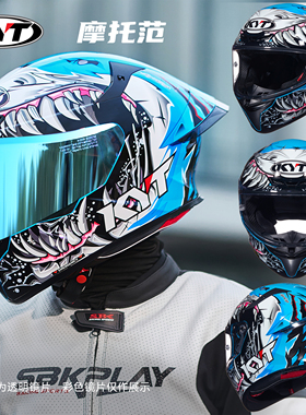 KYT意大利新品摩托车头盔 TT全盔原装进口机车四季盔 男女款通用