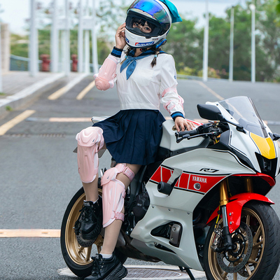 摩托范丨赛羽摩托车护具四件套CE2级骑士护腿护膝护肘男女K50H50