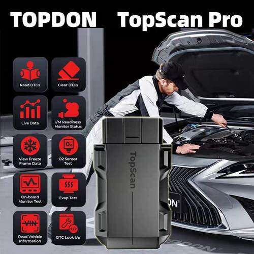 跨境TOPDON Topscan pro OBD2 Full system Scanner 海外版