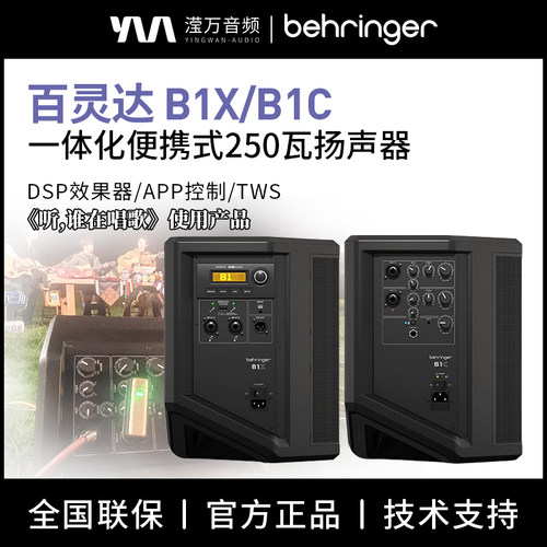 B1X/B1C便携式250瓦有源音响