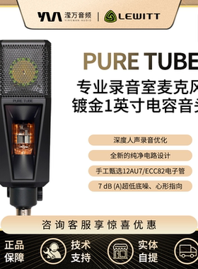 LEWITT/莱维特 PURE TUBE 专业录音室电子管麦克风录音棚专用话筒