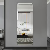 高清无框全身镜全身镜贴墙自粘家用衣柜镜免打孔玻璃全身镜子定制