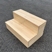 实木台阶二步阶梯凳三层家用3步梯踏步2层增高梯登高飘窗踏板脚踏