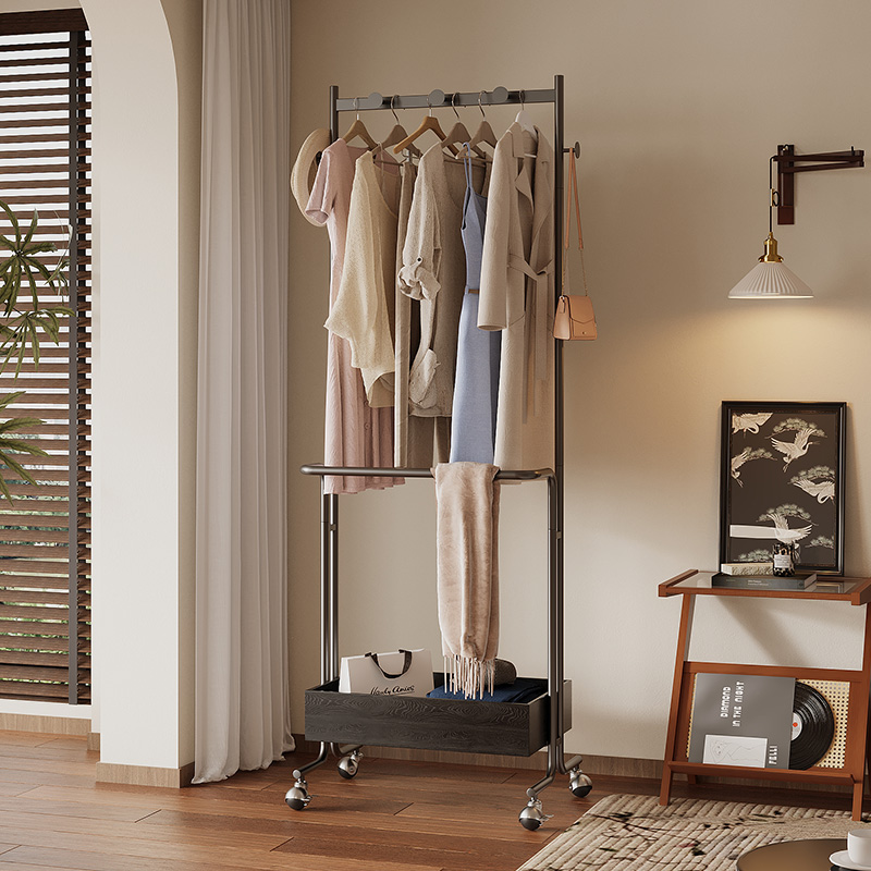 速立普碳钢烤漆中古风衣帽架