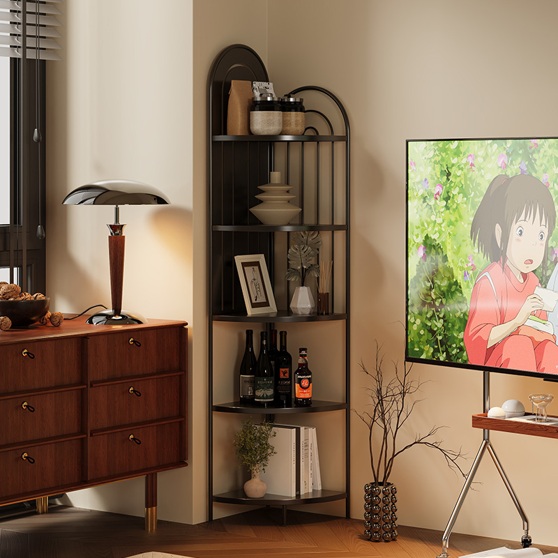 速立普客厅高级感中古风铁艺角柜