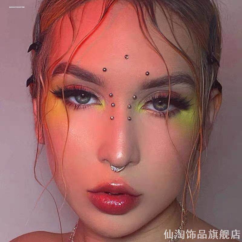 脸上贴饰品网红泪钻痣贴脸部仿珍珠装饰钻贴眼妆亮片仙女眼角