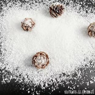 人造雪粉仿真雪造景布置圣诞节道具人工雪花假雪花干雪粉场景布置