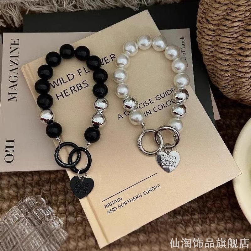 橘子汽水手工自制手机链串珠小众