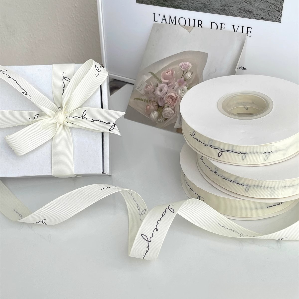 法式浪漫英文布艺丝带礼物包装绑带鲜花扎带蛋糕打包绳礼盒装饰,节庆用品/礼品,蛋糕/烘焙装饰用品,淘宝优惠券,粉丝福利购,淘宝优惠卷