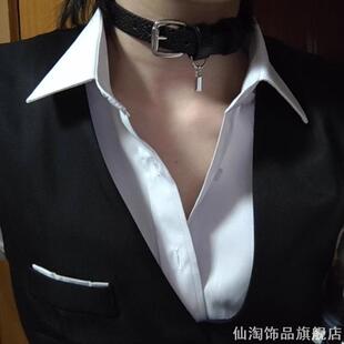 秦彻cos服适用恋与深空乌鸦哥同款动漫周边二次元时尚choker项圈