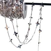 流苏连接棒扭花diy手工发饰耳饰项链材料饰品配件四叶草流苏链