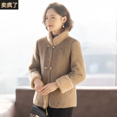 妈妈冬装外套2025新款加厚冬季上衣服洋气时尚50多岁中老年人妇女