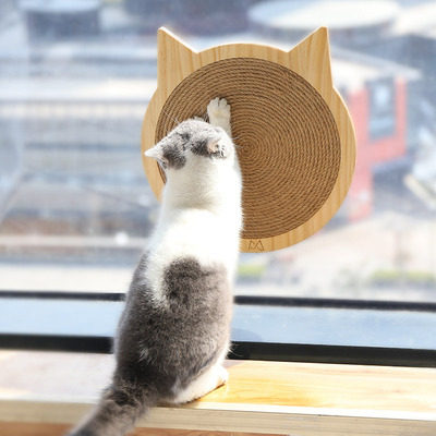 喵仙儿猫抓板剑麻立式磨爪器沙发保护不掉屑麻绳猫爪板吸盘猫玩具怎么看?