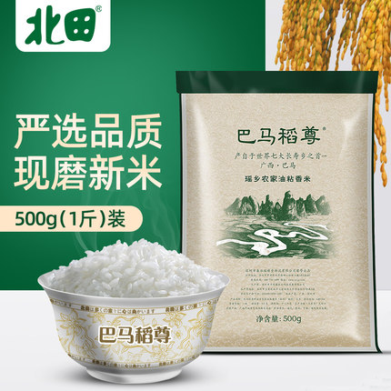广西大米长寿乡巴马油粘香米丝苗米煮粥煮饭煲仔饭专用米500g