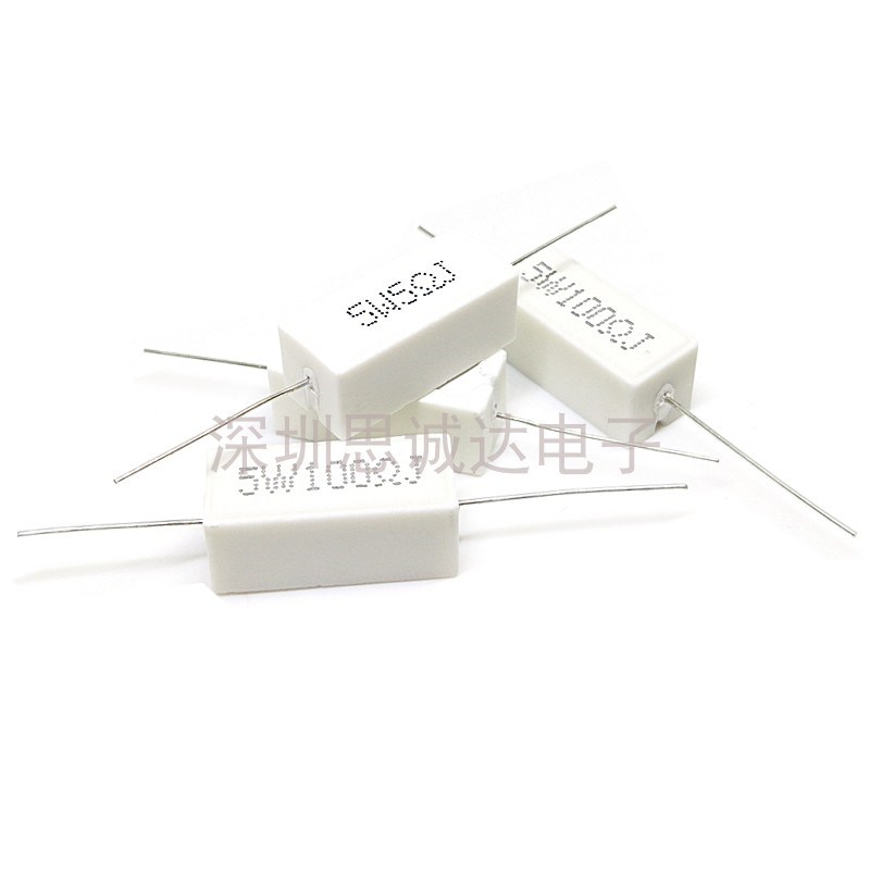 5W水泥电阻5% 0.01R 0.1R 0.2R 0.5R1R 2R 10R 100R 1K 2K 4.7K