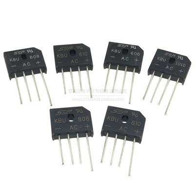 KBU606/608/610/808/810/1010 6A8A10A/600V800V1000V 桥堆整流桥