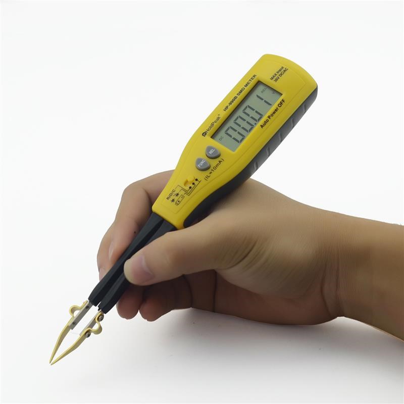 华普990B贴片电阻电容测试仪SMCD稳压二极管发光LED夹表万用表