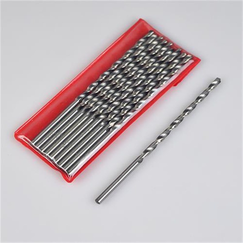 直柄加长钻头麻花钻头0.2/0.3/0.4/0.5/0.6/0.7/0.8/0.9/1m-3.0mm