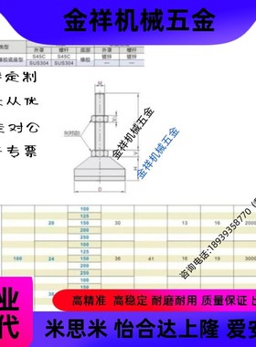 重载防震脚杯WAM03-D100-M20/M24/M30-L100/L125/150/200/250/300