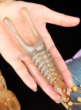 白牛角美鼻神器面部拨筋棒瘦鼻挺鼻全身用眼部美耳刮多功能按摩棒