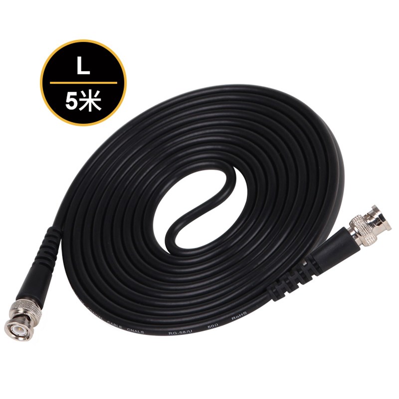 示波器信号发生器用50欧同轴电缆双Q9头BNC-BNC测试线直通连接线