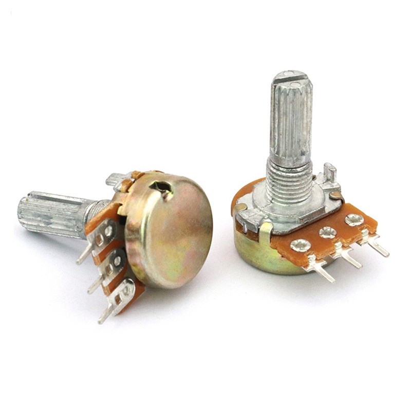 WGSD  WH148 单联电位器 B5K 功放三脚3脚 柄长20MM (5个)