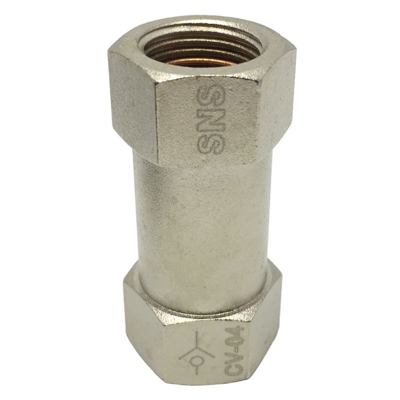 神驰气动SNS单向阀CV-02止回阀气F体逆止阀六角阀铜单向阀气动元