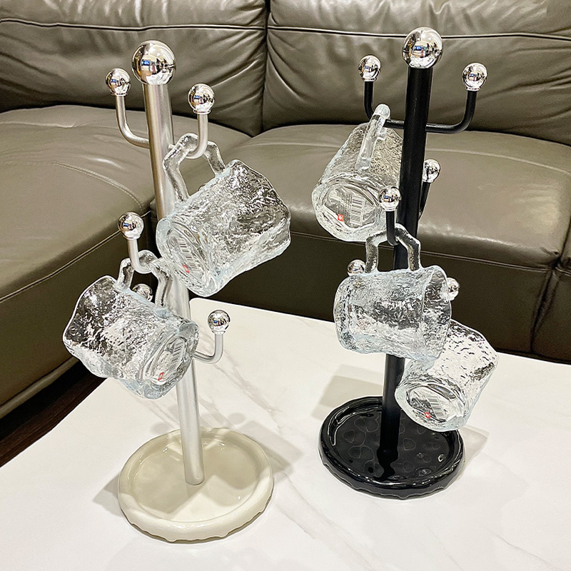 轻奢杯架倒挂水杯置物架玻璃杯马克杯收纳高级感家用桌面茶杯架子