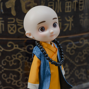 pipitom 皮皮糖 一禅小和尚 IP联动款  胶皮bjd娃娃 关节人偶礼物