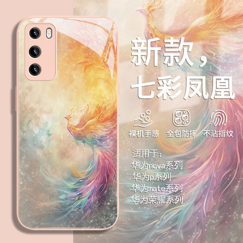 七彩凤凰绚丽中国风新款手机壳