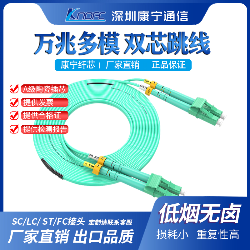OM3/OM4万兆多模光纤跳线尾纤
