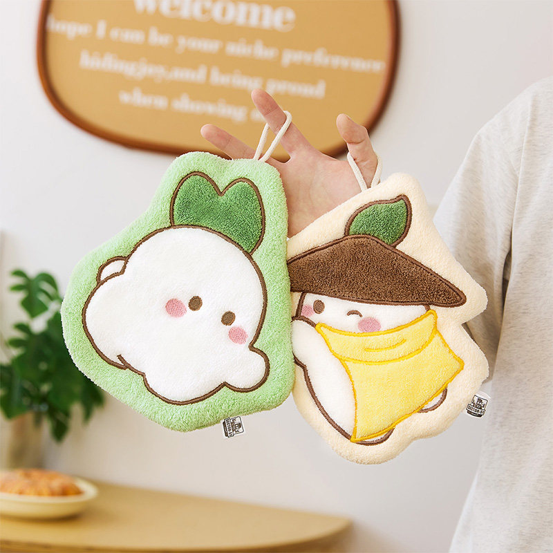 歪瓜出品 桃源深处有人家 挂式 可爱 厨房 卫生间 擦手巾 周边