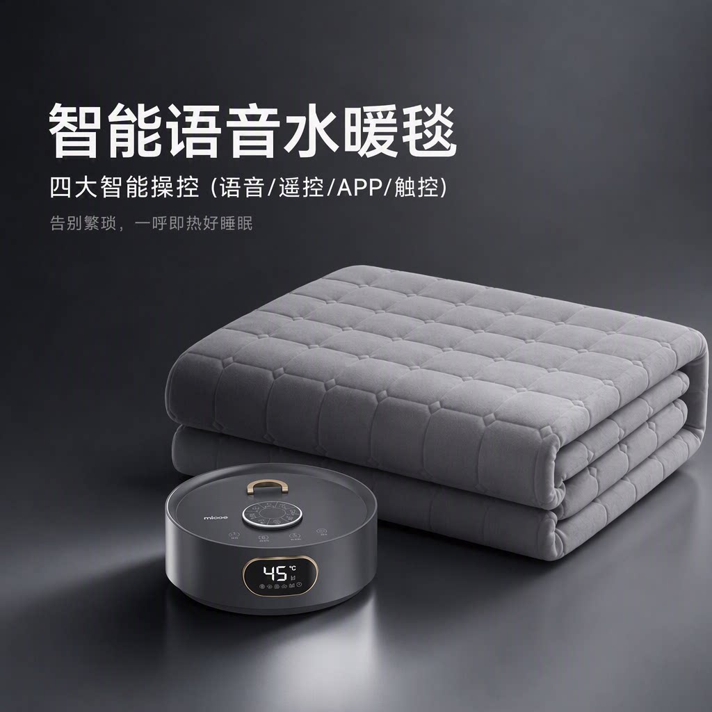 水暖毯家用电热毯智能语音电褥子水循环加热床垫石墨烯速热毛毯