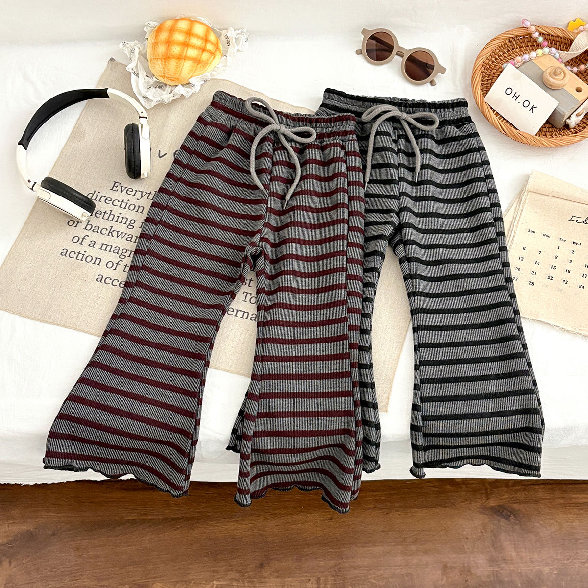 女童春夏秋款洋气时髦阔腿裤