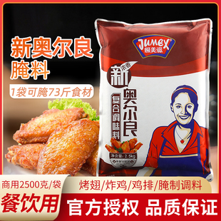 烤翅鸡叉骨炸鸡排复合调味料 极美滋新奥尔良腌料2.5kg 浓香餐饮装